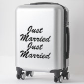 NUR VERHEIRATETE XL-Autokleber (2) - SCHWARZ Aufkleber (Koffer)