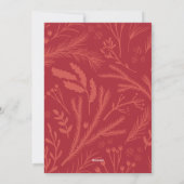 Nur Verheirateter Hochzeitsurlaub Feiertagskarte (Rückseite)