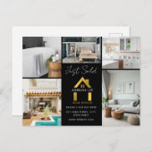 Nur verkauft Luxus Foto Real Anwesen House Logo Postkarte (Vorne/Hinten)