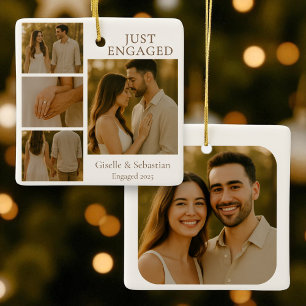 Nur Verlobt Foto Verlobung Collage Weihnachten Keramikornament