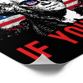 Nur Verrat, wenn Sie Funny George Washington 1 ver Poster (Ecke)