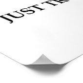 Nur versuchen, Korrelation zu verstehen Poster (Ecke)