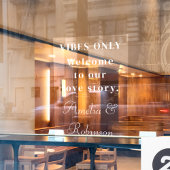 Nur Vibes | Herzlich willkommen bei unserer Liebe Fensteraufkleber