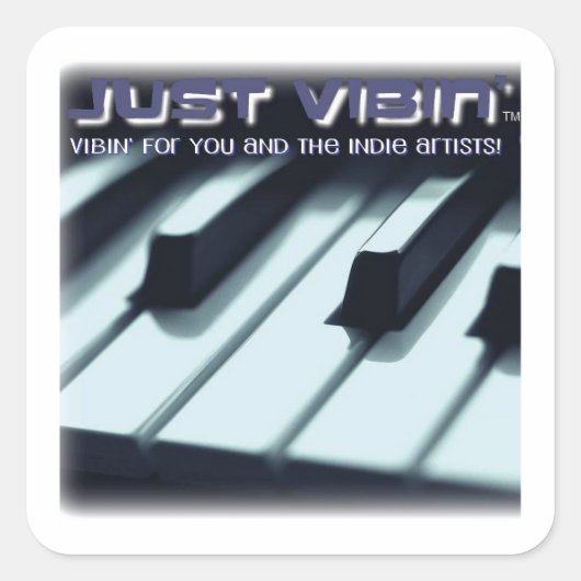 Nur Vibin' Square Sticker (Vorderseite)