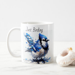 Nur Vogelbeobachtung Blue Jay Kaffeetasse