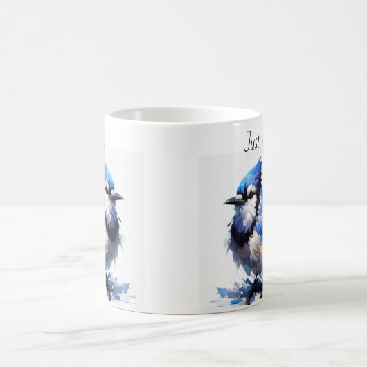 Nur Vogelbeobachtung Blue Jay Kaffeetasse (Mittel)