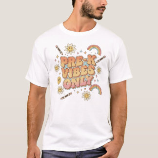 Nur Vor-K-Vibes – Groovy Retro-Lehrer und Schüler  T-Shirt