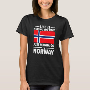 Nur Wanna geht nach Norwegen T-Shirt