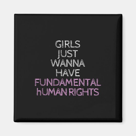 Nur Wanna hat Grundrechte Magnet (Vorne)