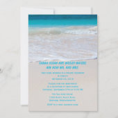 Nur Wasser am Empfang Einladung (Vorderseite)