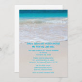 Nur Wasser am Empfang Einladung (Vorne/Hinten)