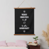 NUR WEIHNACHTEN AN ALLE... WANDTEPPICH MIT HOLZRAHMEN (Schlafzimmer)