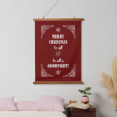 NUR WEIHNACHTEN AN ALLE... WANDTEPPICH MIT HOLZRAHMEN (Schlafzimmer)