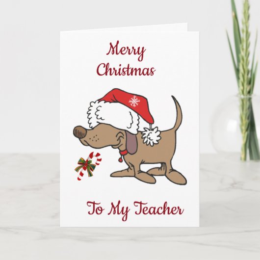 NUR WEIHNACHTEN AN MEINE ***LEHRER*** (Vorderseite)