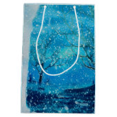 NUR Weihnachten Schneemann MEDIUM Mittlere Geschenktüte (Rückseite)