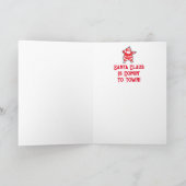 Nur Weihnachtskarten für eine Nacht Feiertagskarte (Innenseite)