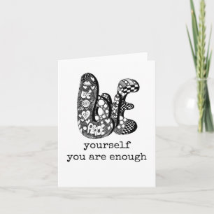 Nur weil Card, Retro, Liebe, Hippie Word Art Karte