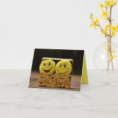 Nur weil, denken Sie, heute lächeln, Karte (Gelbe Blume)