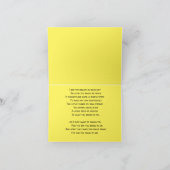 Nur weil, denken Sie, heute lächeln, Karte (Innenseite)