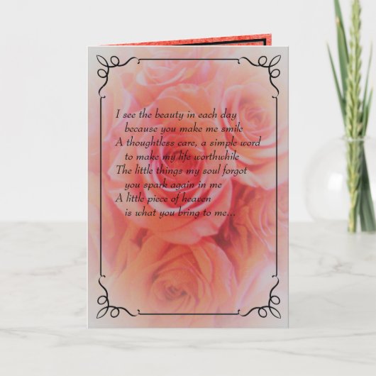 Nur weil, denken Sie, Lächeln Sie heute, Karte (Vorderseite)