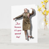 Nur weil es Ihr besonderer Tag ist Karte (Gelbe Blume)