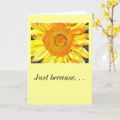 Nur weil. ..I Liebe Karte (Gelbe Blume)