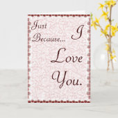 Nur weil ich dich Liebe habe Karte (Gelbe Blume)