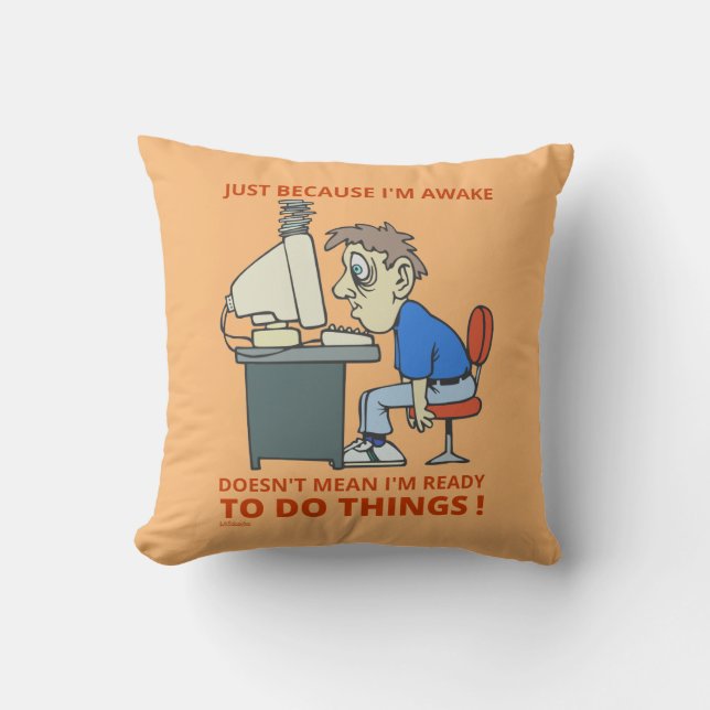 NUR WEIL ICH ERWACHT BIN, GEMEIN BIN ICH NICHT BER KISSEN (Vorderseite)