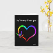 Nur weil ich Liebe habe, dass du die Grußkarte zus Karte (Gelbe Blume)