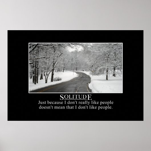 Nur weil ich Menschen nicht mag, ist es nicht geme Poster (Vorne)