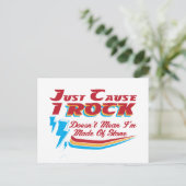 Nur weil ich rock bin, ist es nicht Gemein, dass i Postkarte (Stehend Vorderseite)