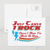 Nur weil ich rock bin, ist es nicht Gemein, dass i Postkarte (Vorne/Hinten)