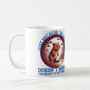 Nur weil ich wach bin, bin ich nicht Gemein, berei Kaffeetasse