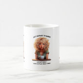 Nur weil ich wach bin = morgens Spaß Kaffeetasse (Mittel)