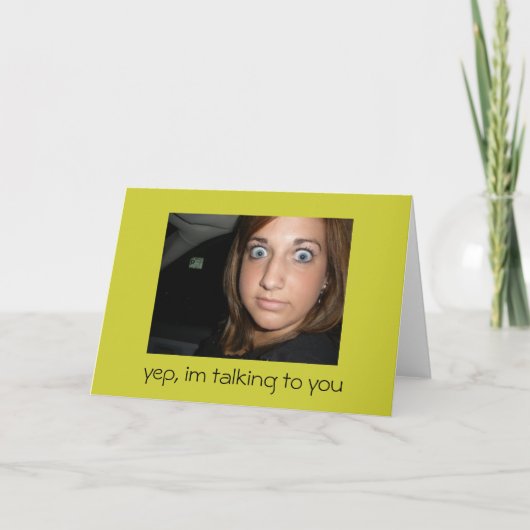 nur weil karte (Vorderseite)