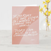 Nur weil Karte (Gelbe Blume)