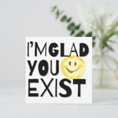 Nur weil Karte (Stehend Vorderseite)