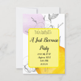 Nur weil Lässig Einladung