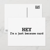 Nur weil lustige Postkarten (Vorne/Hinten)