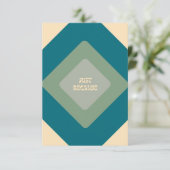 Nur weil Notecards in Blau Dankeskarte (Stehend Vorderseite)