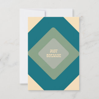 Nur weil Notecards in Blau Dankeskarte