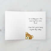 "Nur weil" Oma Bear Hug Card Karte (Innenseite)