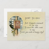 Nur weil Postkarte (1921) (Vorne/Hinten)