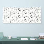 Nur Weiß festgestellt Banner (Messe)