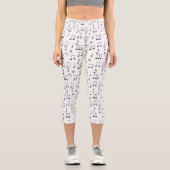 Nur weiß notiert capri leggings (Vorderseite)