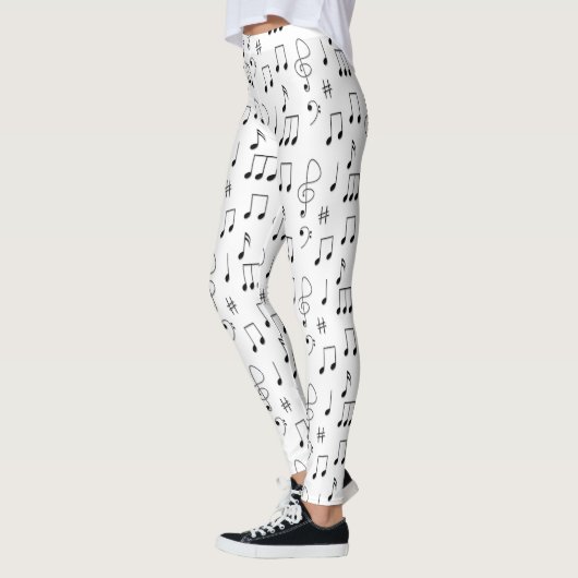 Nur weiß notiert leggings (Links)