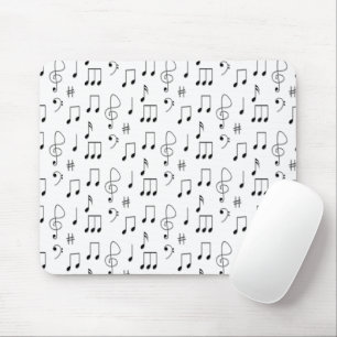 Nur weiß notiert mousepad