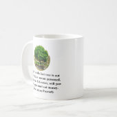 Nur wenn der letzte Baum gefällt wird.......... Kaffeetasse (Vorderseite Links)