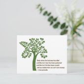 Nur wenn der letzte Baum Postkarte (Stehend Vorderseite)