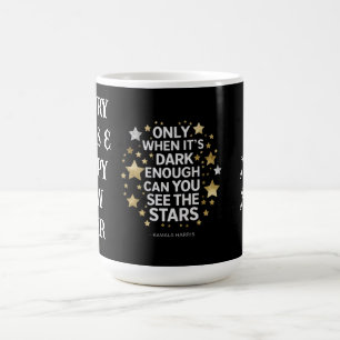 Nur wenn es dunkel genug ist, kann man die Sterne Kaffeetasse